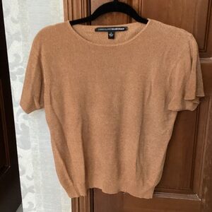 Women's Classic Tan Crew Neck Sweater